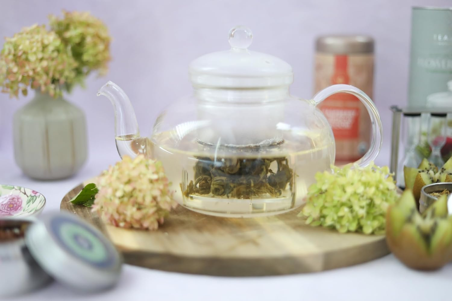 Teabloom Premium Heatproof Glass Teapot & Cup Set - Image 3